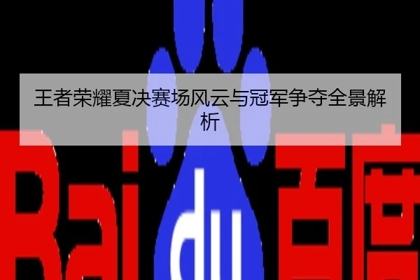 王者荣耀夏决赛场风云与冠军争夺全景解析